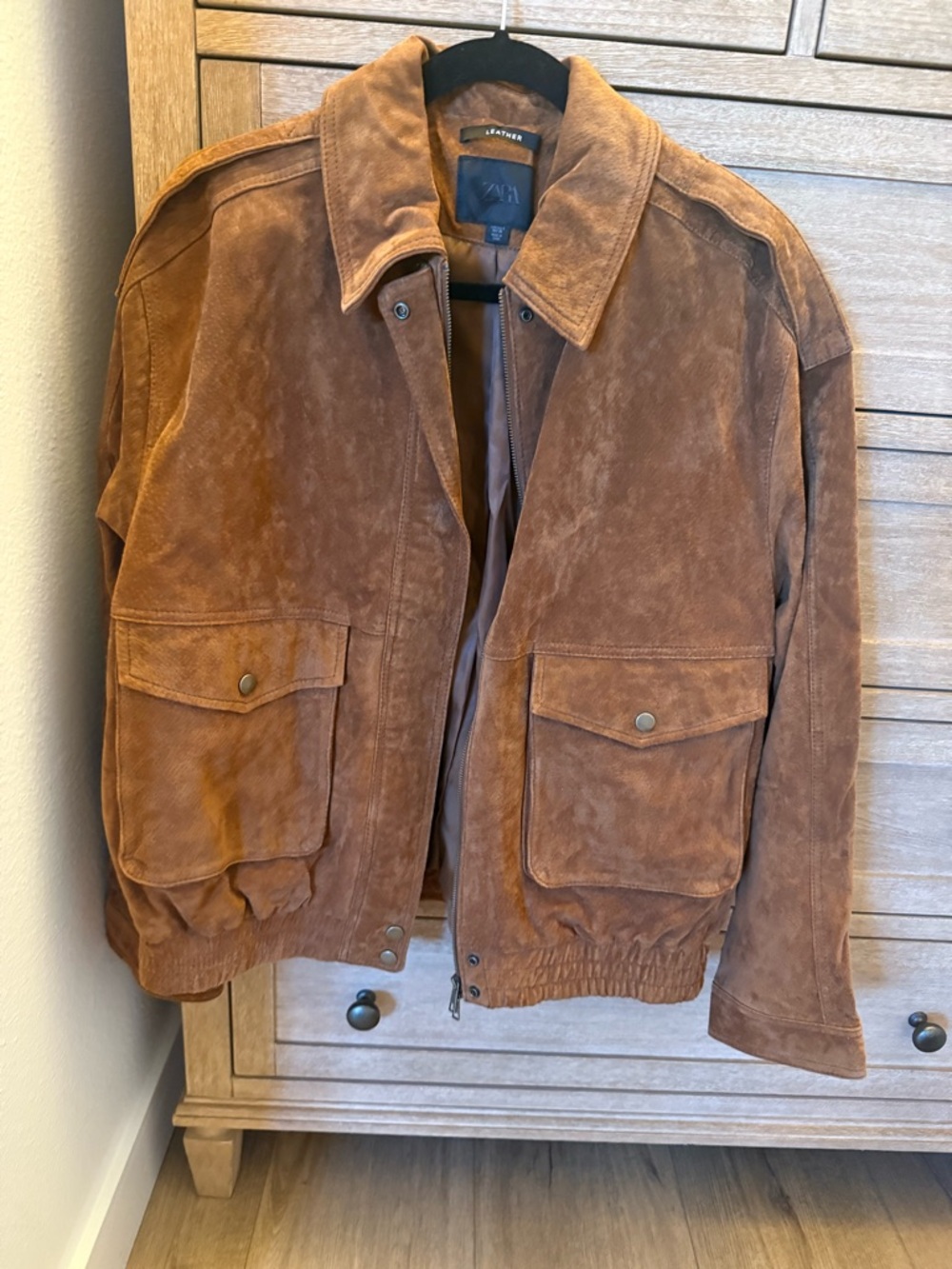 Suede Zara Bomber Jacket
